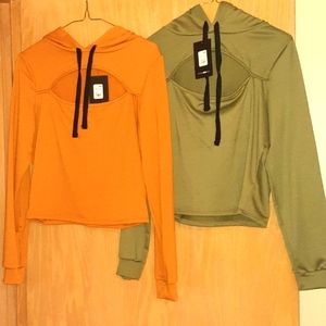 Fashion Nova cropped hoodie